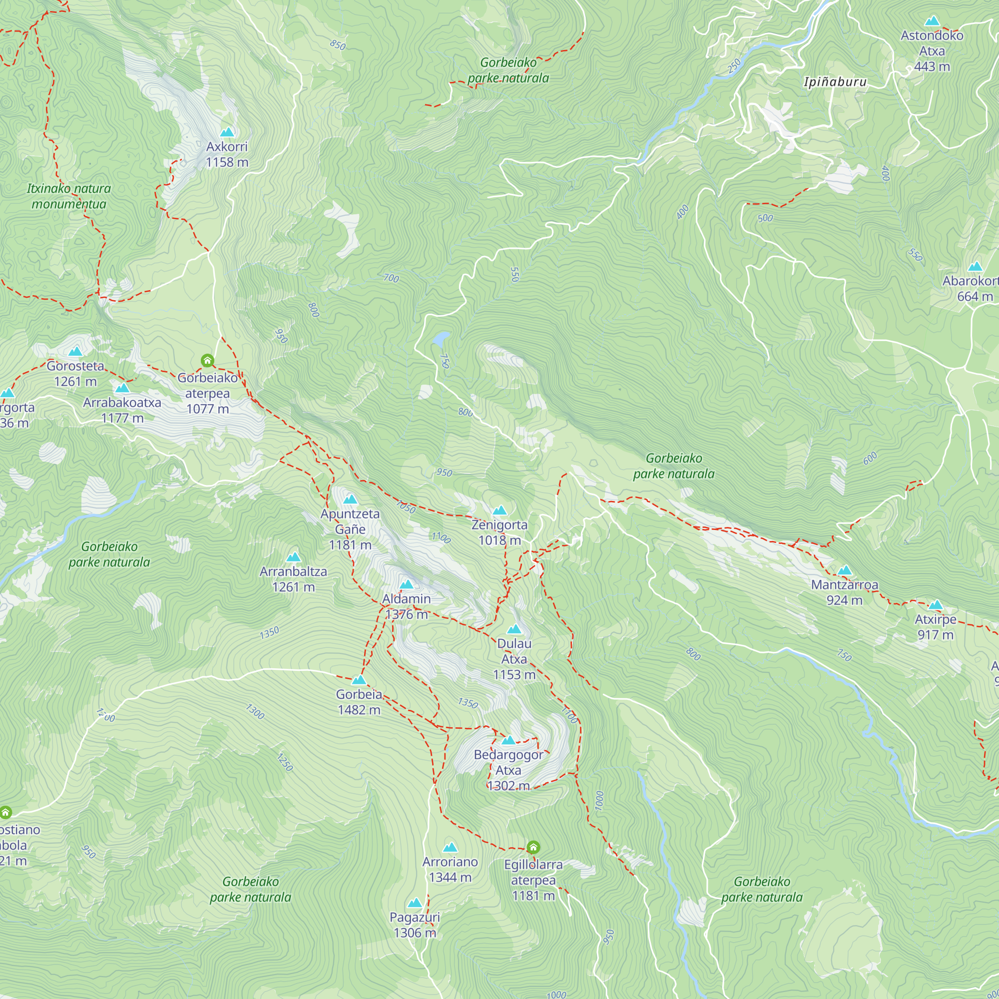 Refugio Zenigorta map