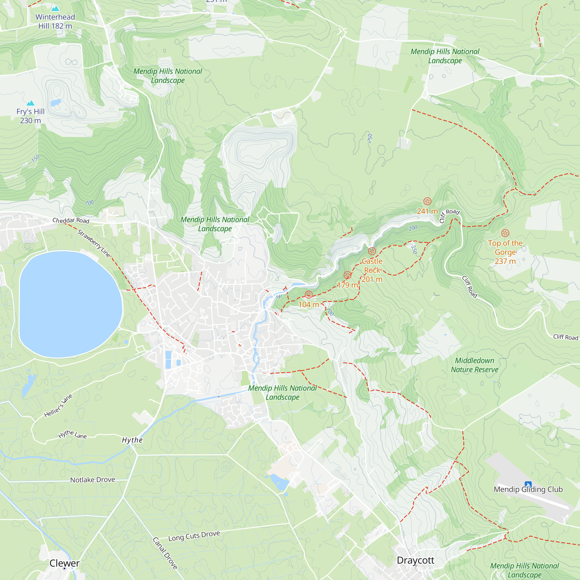 Cheddar Caves & Gorge Tickets map