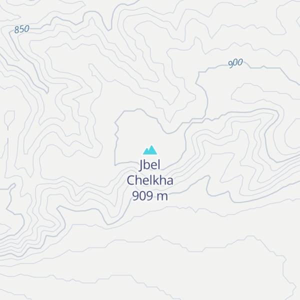 Map of Jbel Chelkha