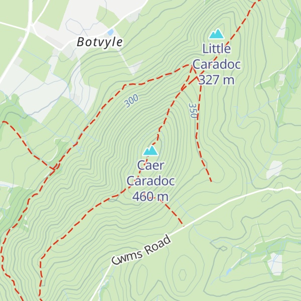 Map of Caer Caradoc