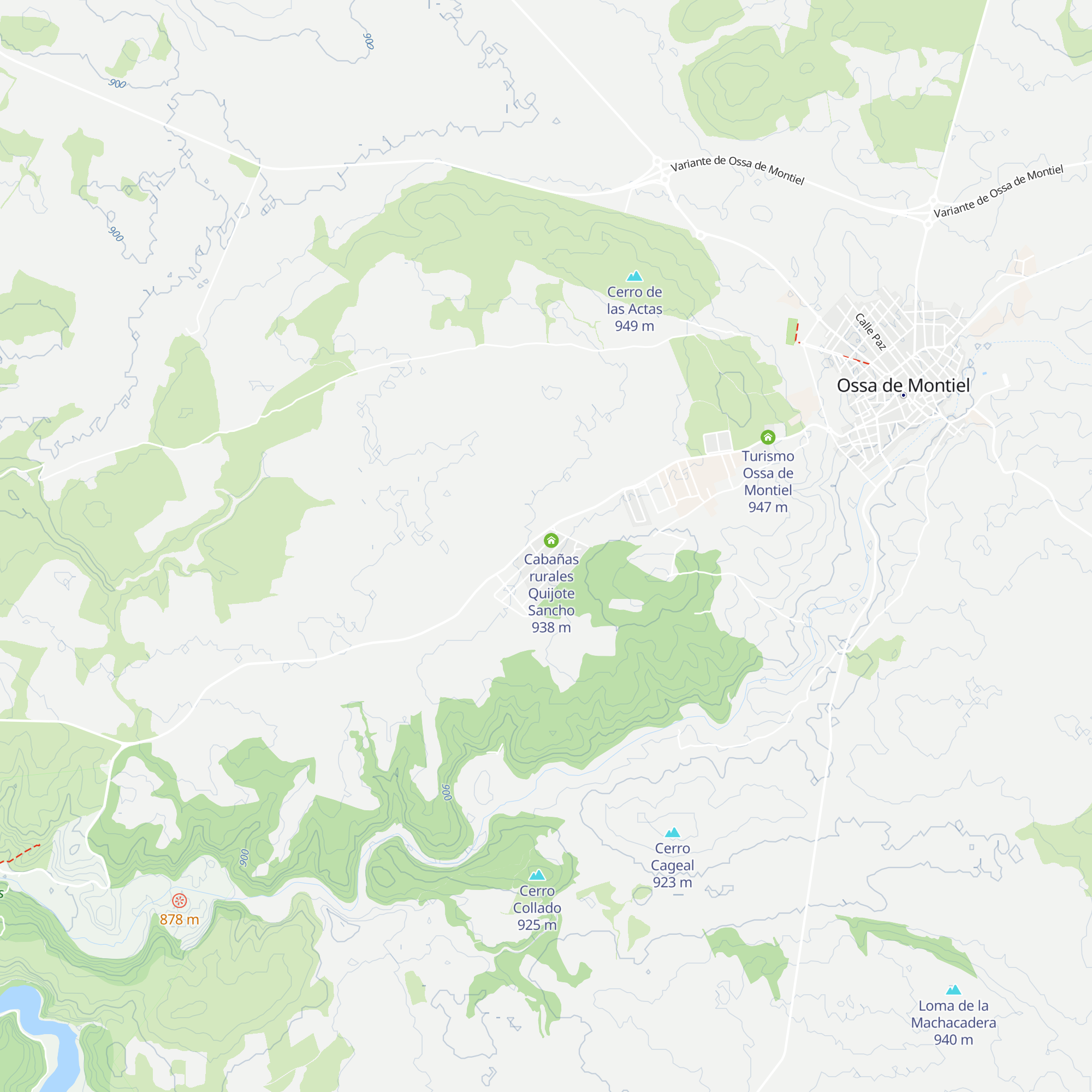Cabañas rurales de Lagunas Ruidera map