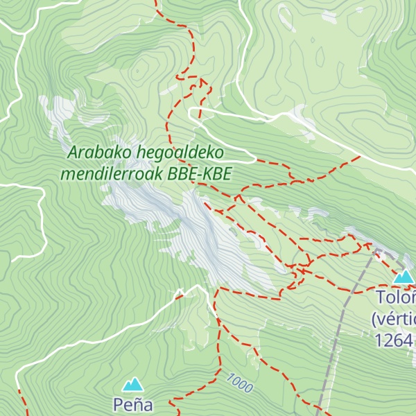 Map of Peña Las Doce