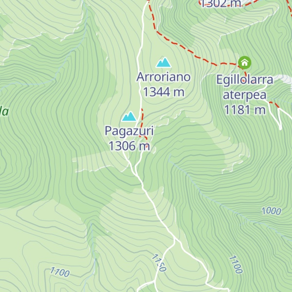 Map of Pagazuriko aterpea