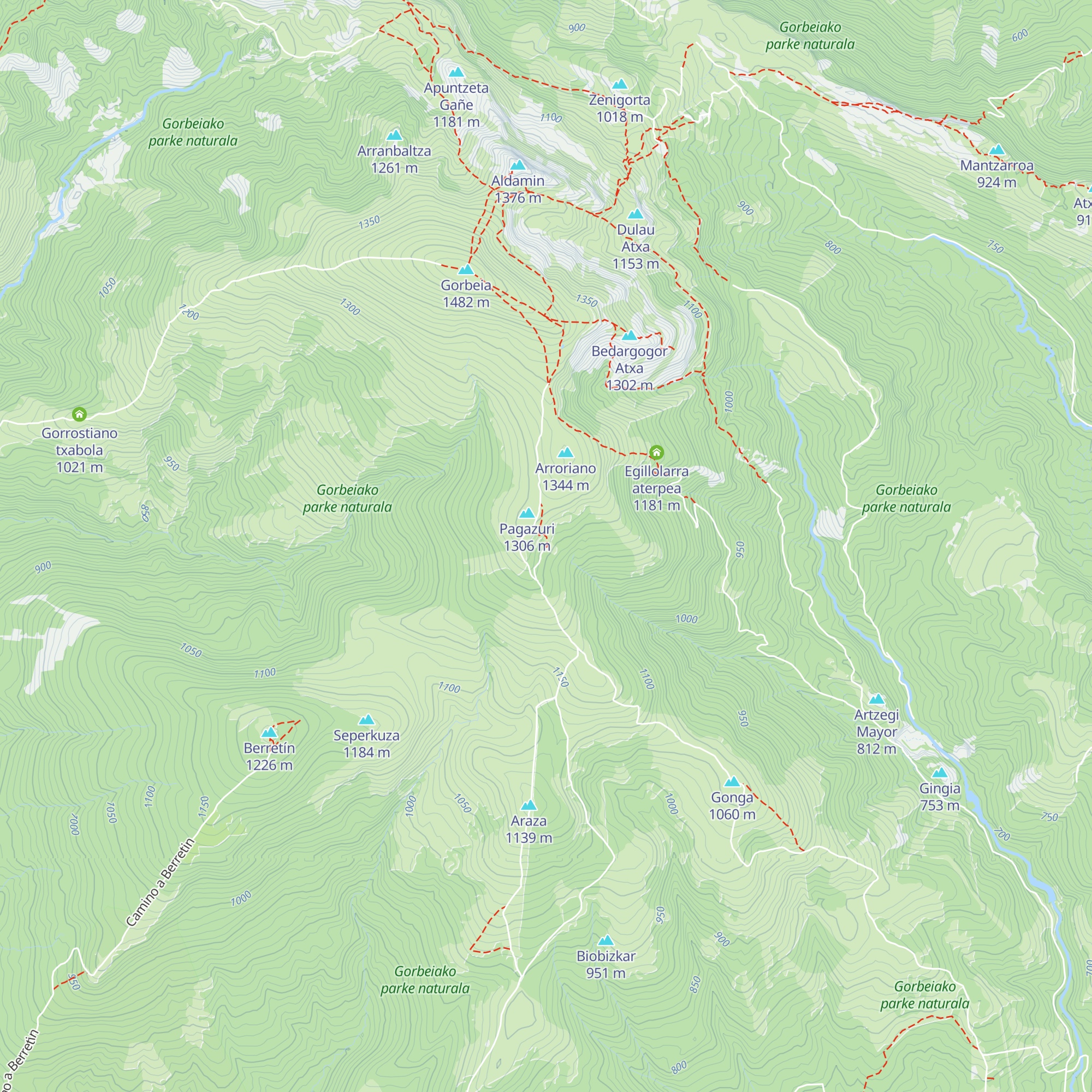 Pagazuriko aterpea map