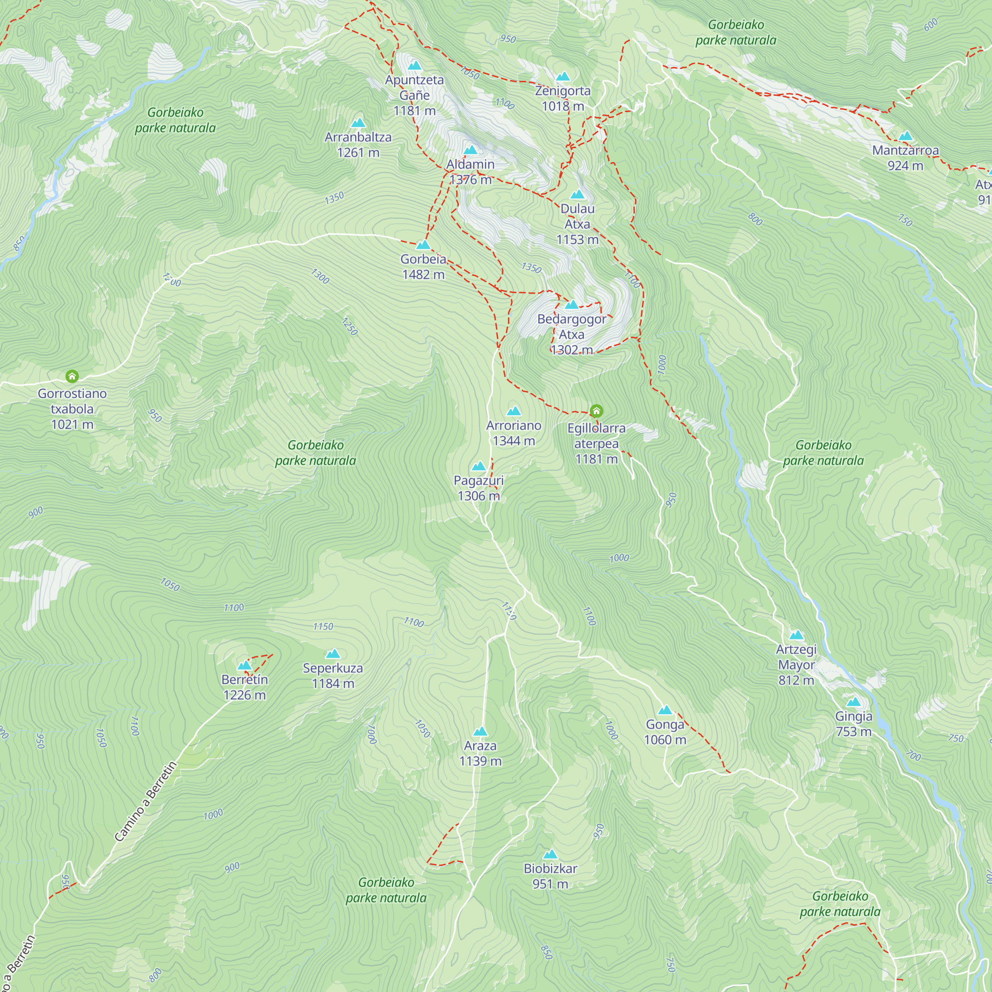 Pagazuriko aterpea map