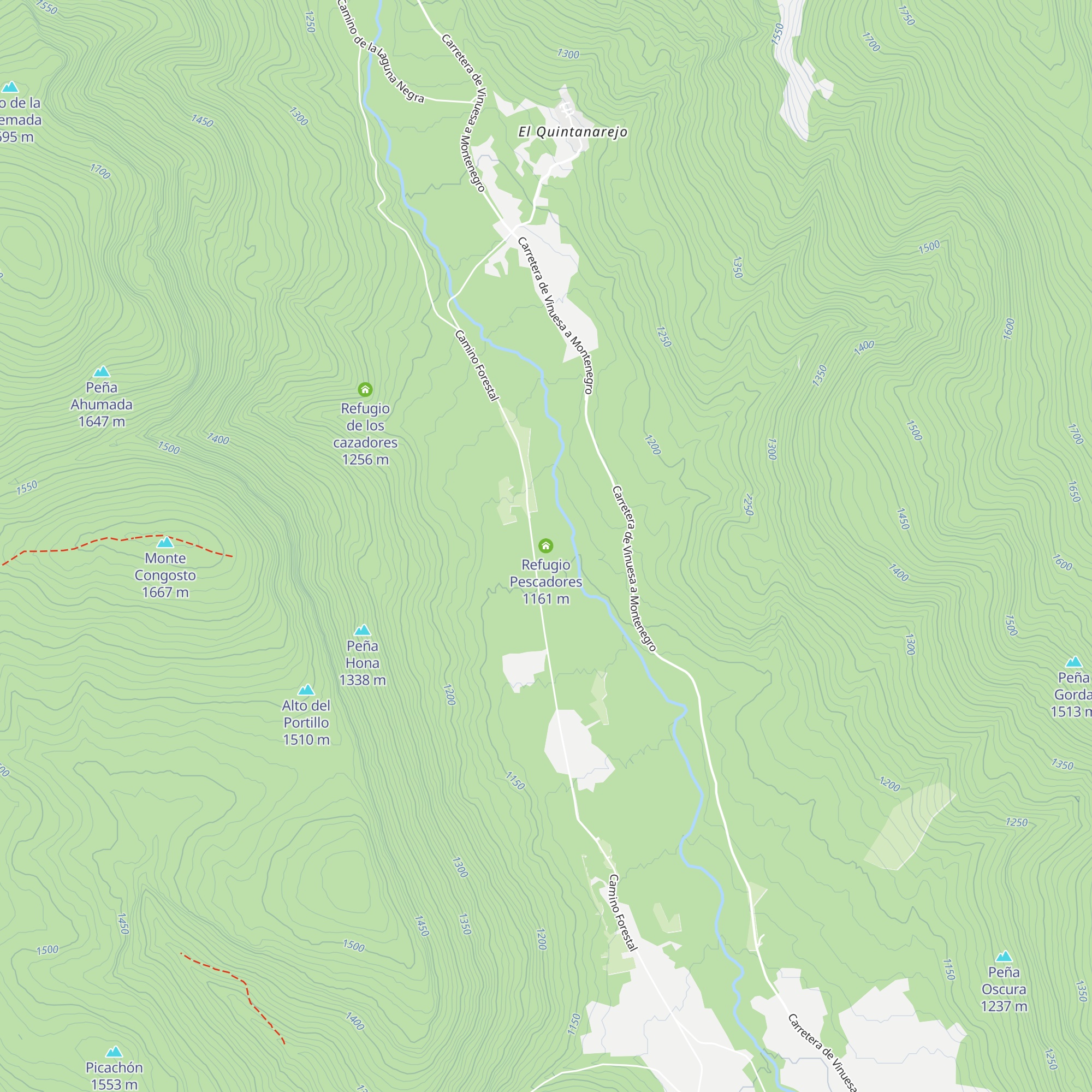 Refugio Pescadores map