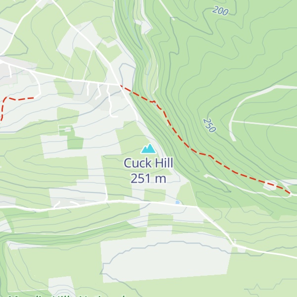Map of Cuck Hill