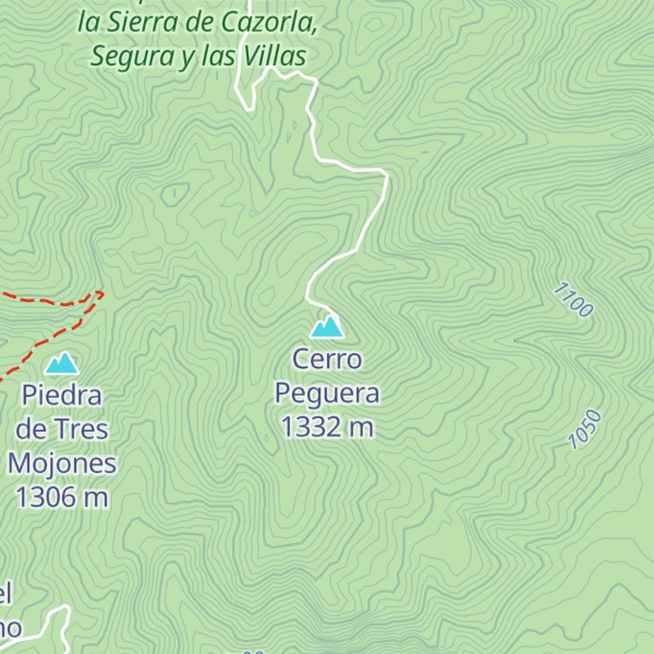 Map of Cerro Peguera