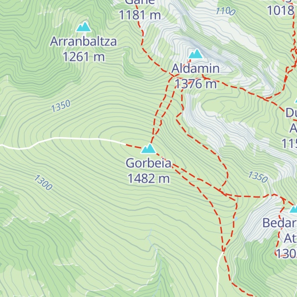 Map of Gorbeia