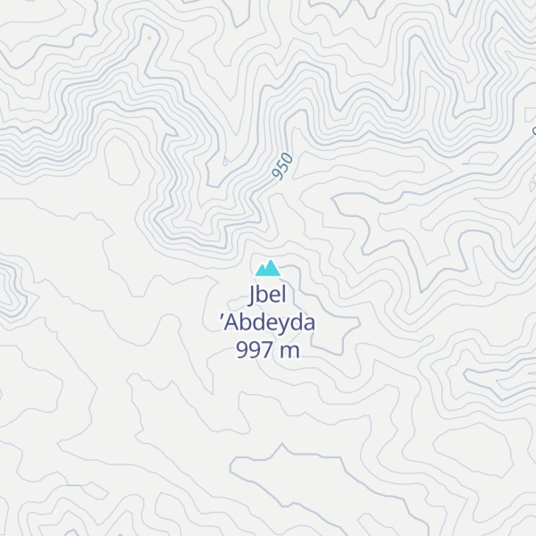 Map of Jbel ’Abdeyda