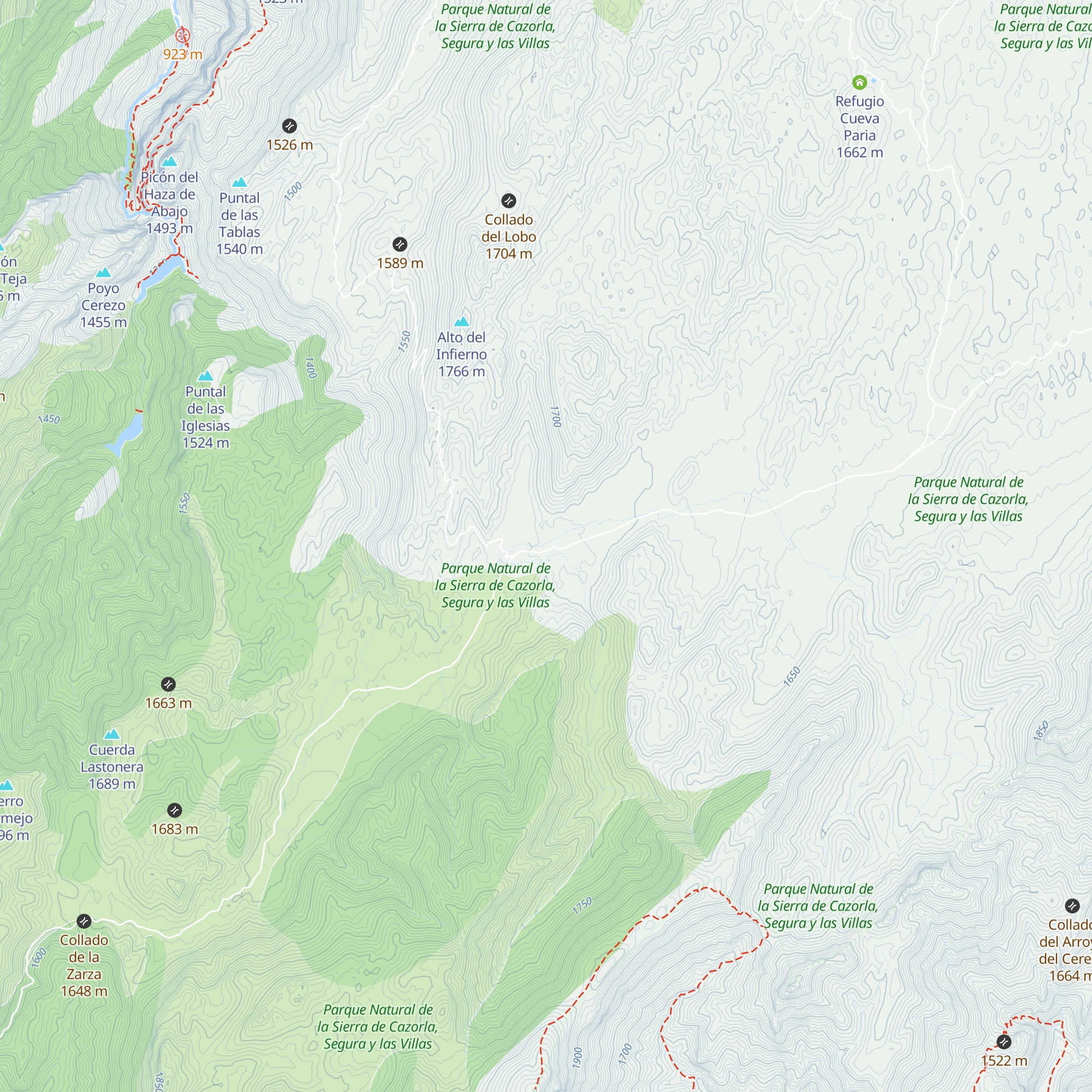 Refugio de Rambla Seca map