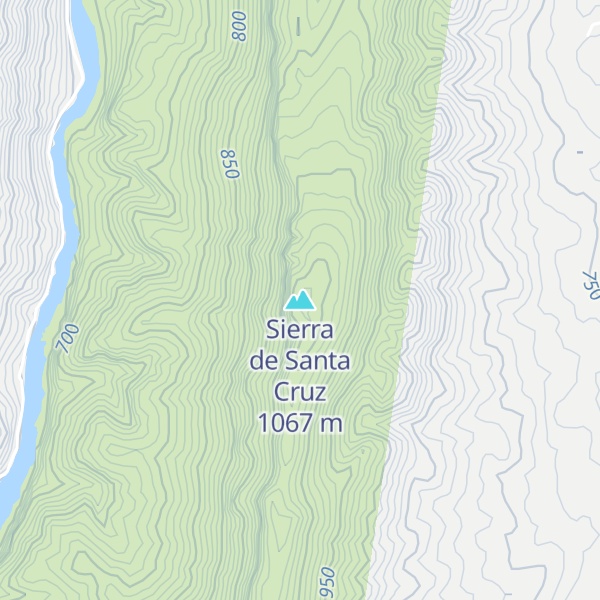 Map of Sierra de Santa Cruz