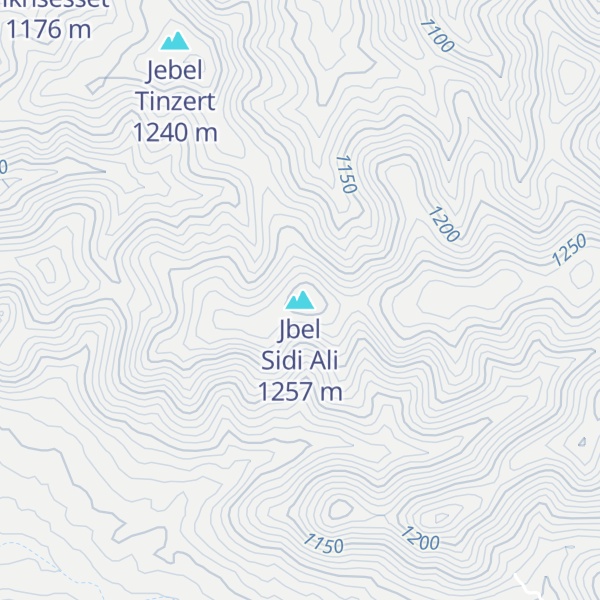 Map of Jbel Sidi Ali