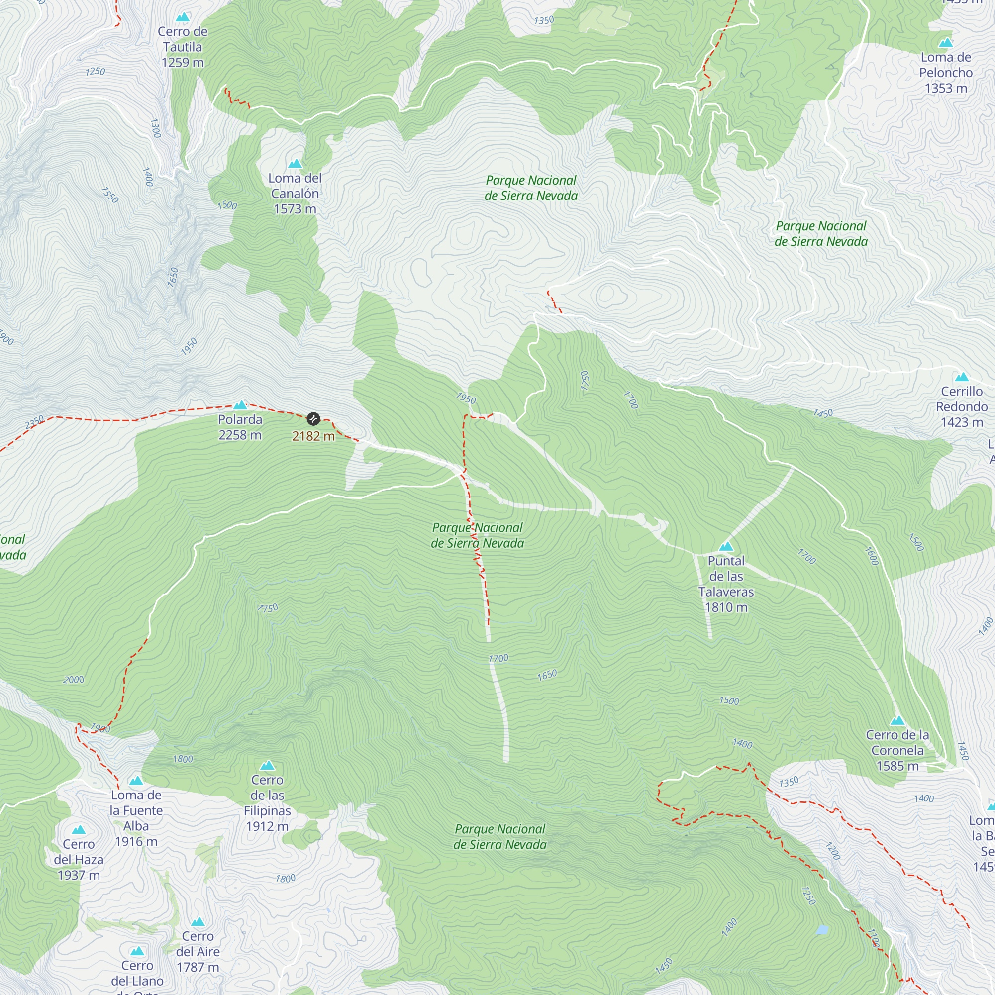 Refugio La Alcoholera map