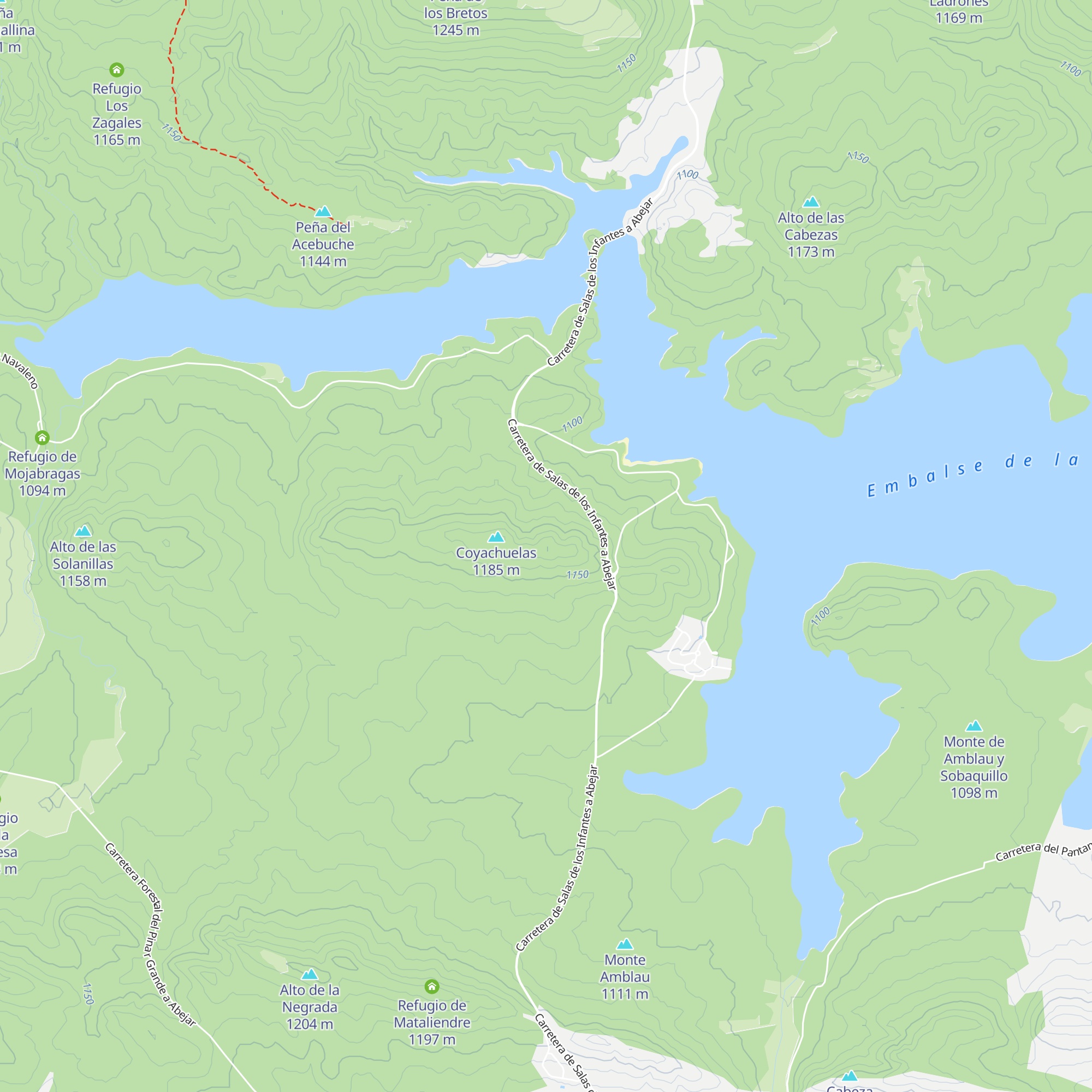 Refugio El Cuento map