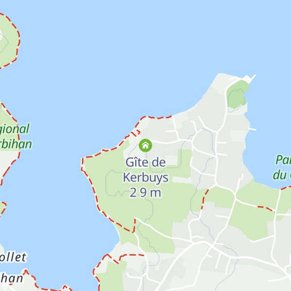 Map of Gîte de Kerbuys 2