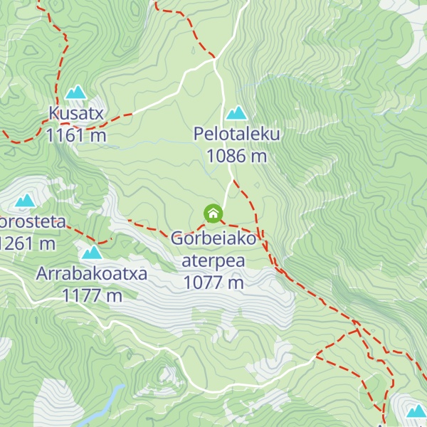 Map of Gorbeiako aterpea