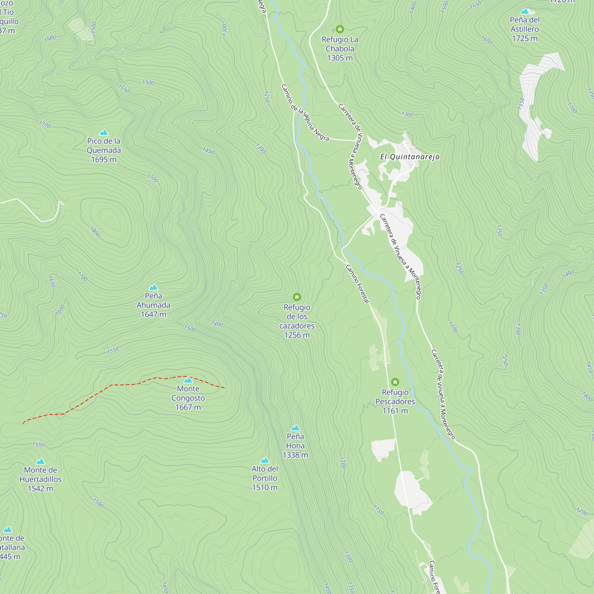 Refugio de los cazadores map