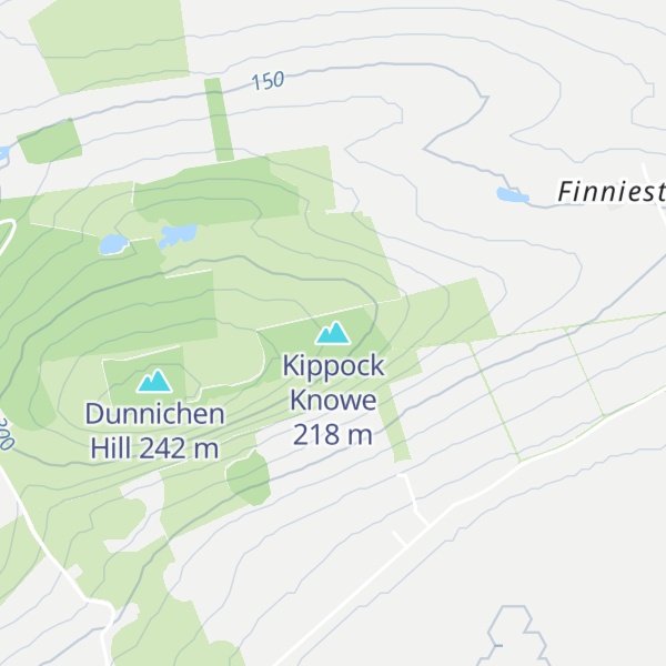 Map of Kippock Knowe