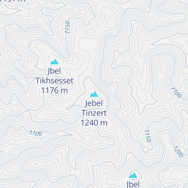 Map of Jebel Tinzert