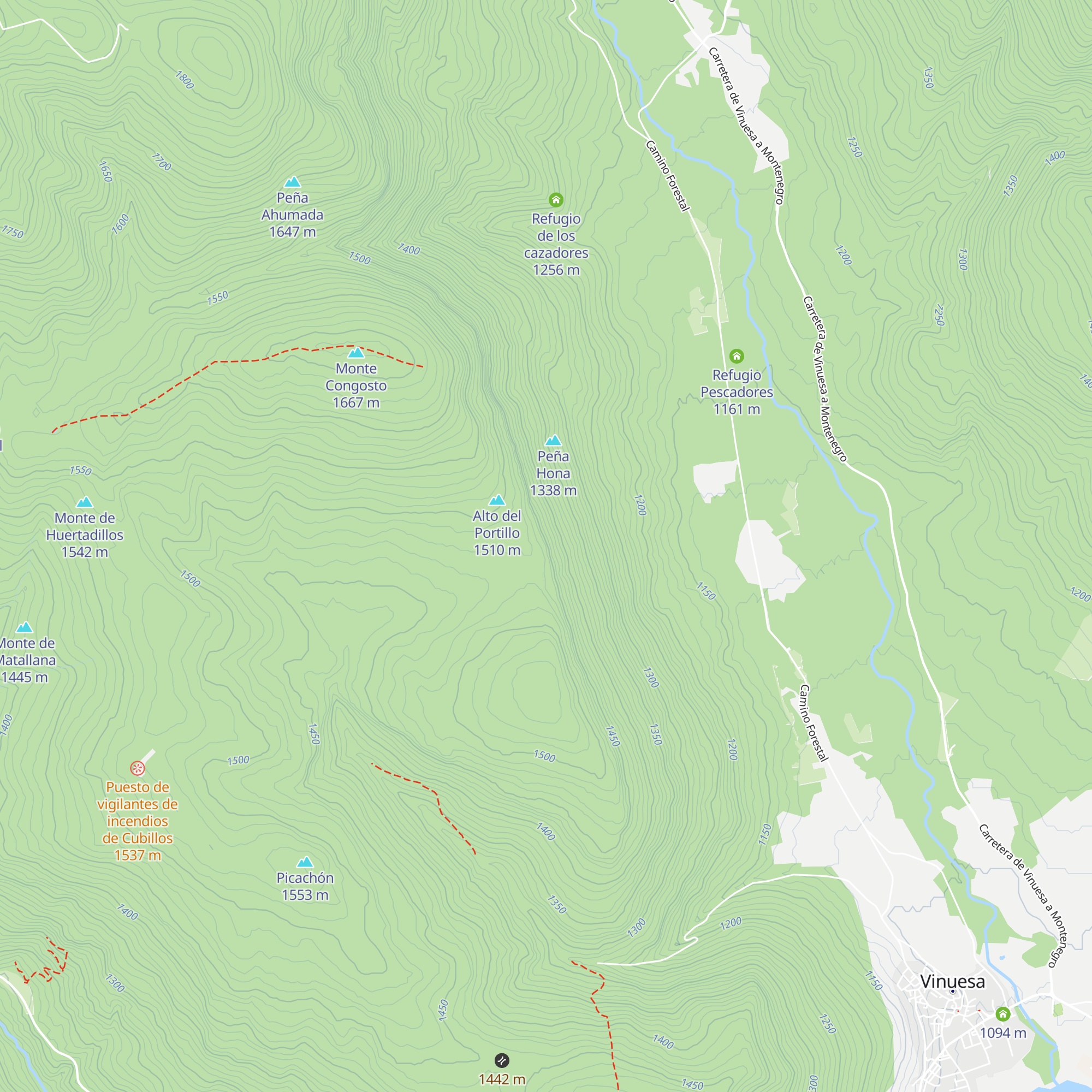 Refugio Cueva Mujeres map