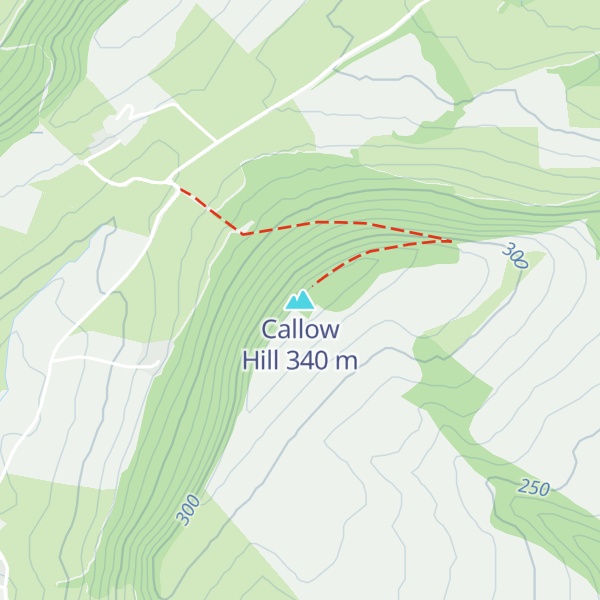 Map of Callow Hill