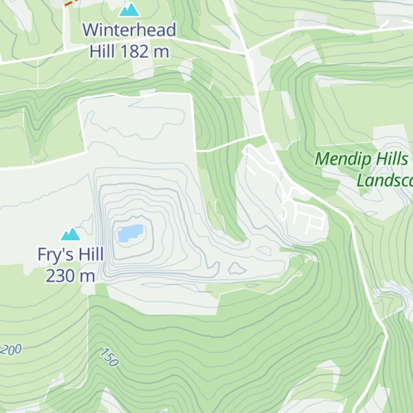 Map of Callow Hill