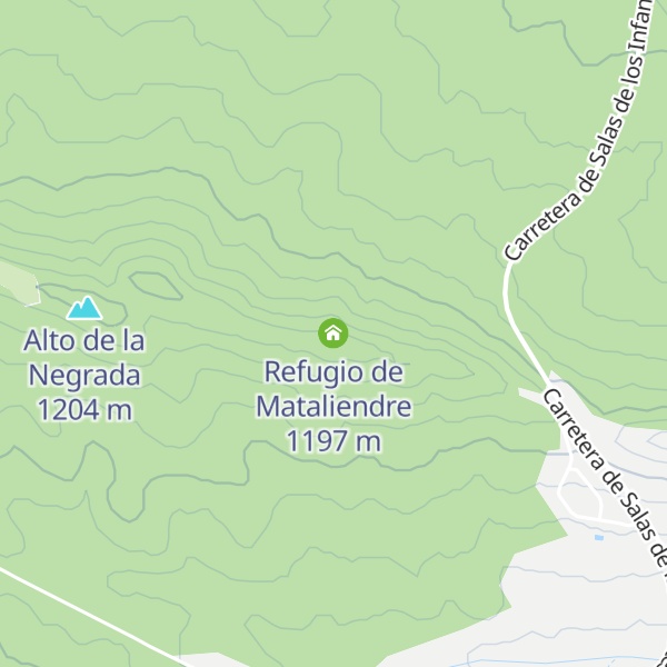 Map of Refugio de Mataliendre