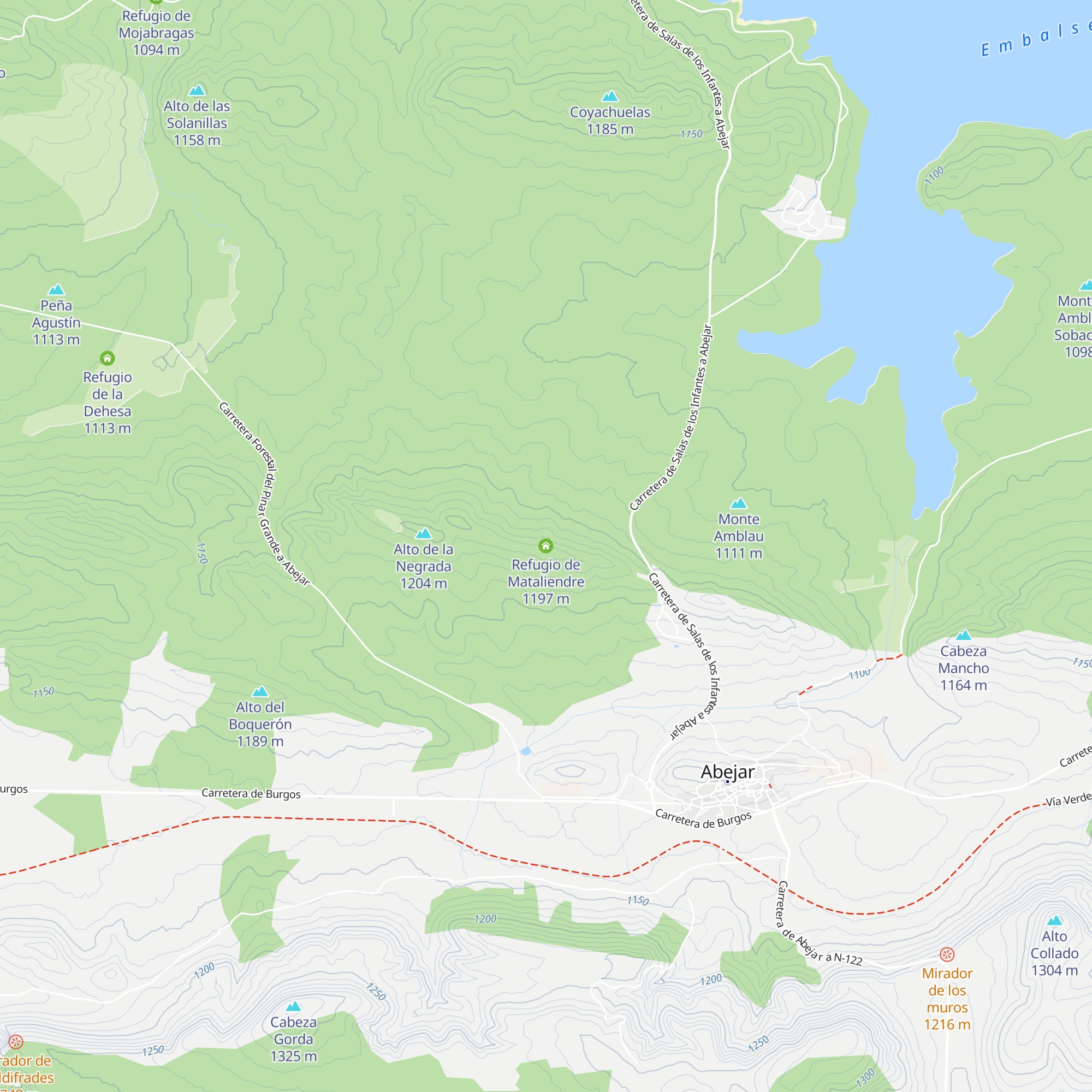 Refugio de Mataliendre map