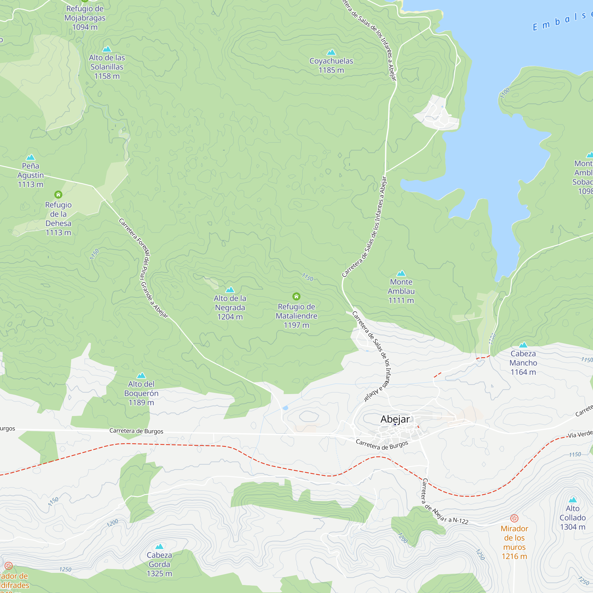 Refugio de Mataliendre map