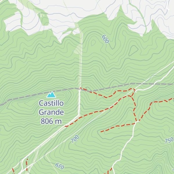 Map of Castillopequeño
