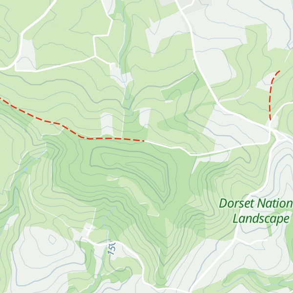 Map of Lewesdon Hill