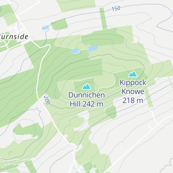 Map of Dunnichen Hill