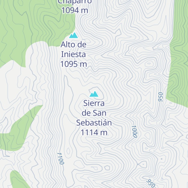 Map of Sierra de San Sebastián