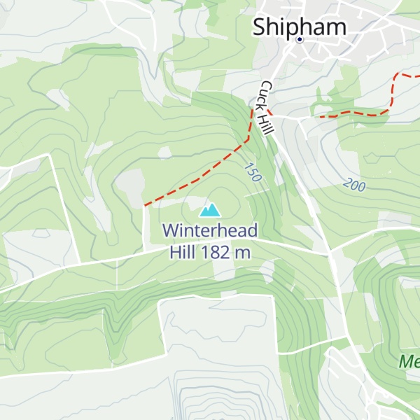 Map of Winterhead Hill