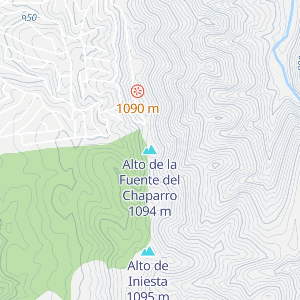 Map of Alto de la Fuente del Chaparro