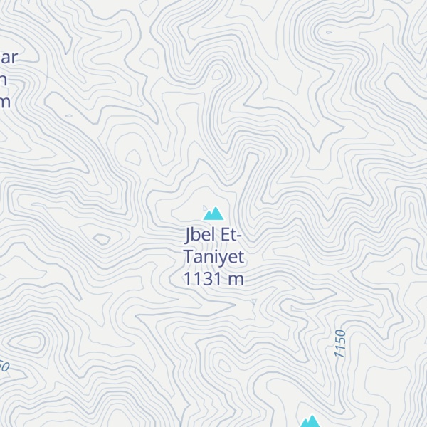 Map of Jbel Et-Taniyet