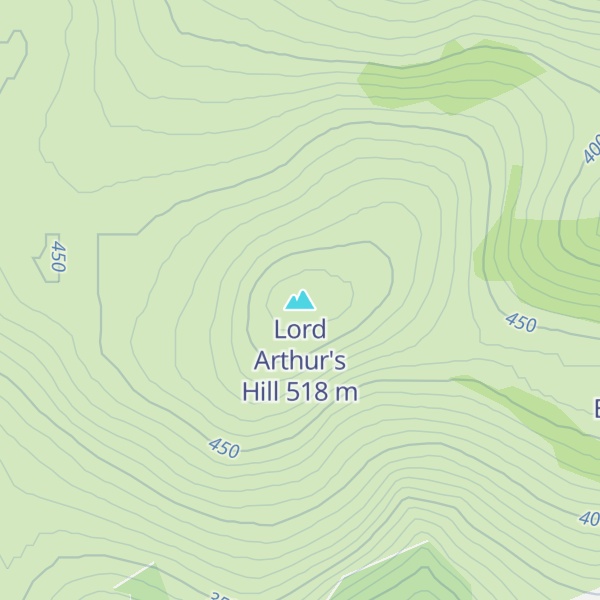 Map of Lord Arthur's Hill