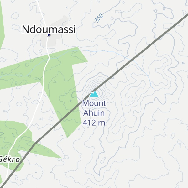 Map of Mount Ahuin