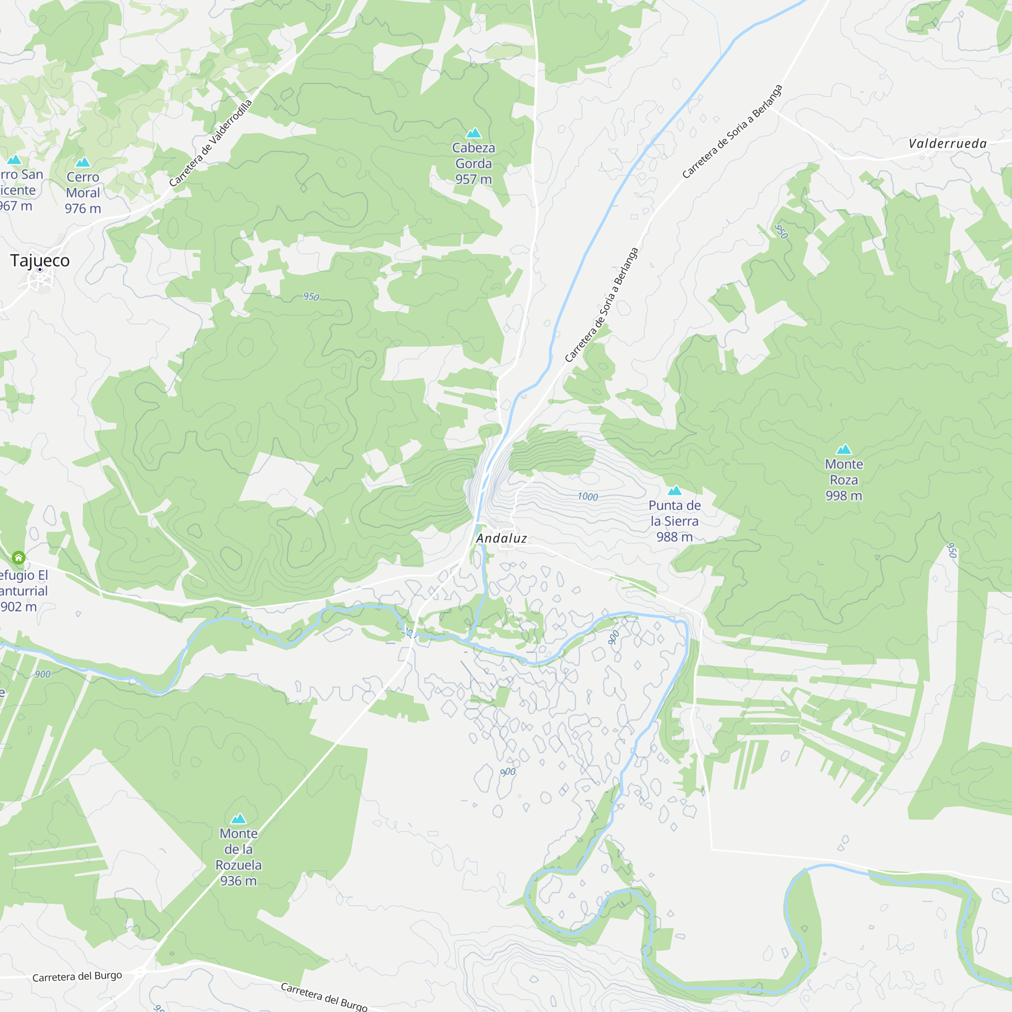 Refugio Palomar Risco map