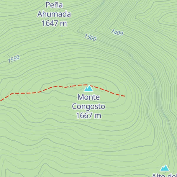 Map of Monte Congosto