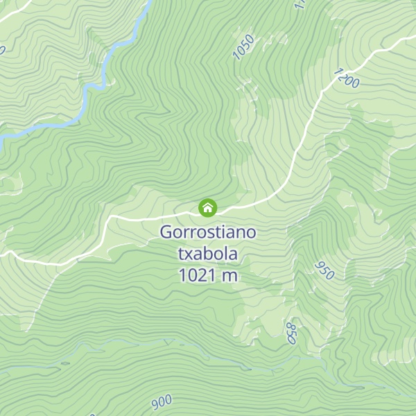 Map of Gorrostiano txabola