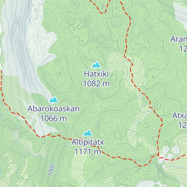 Map of Iturri Ederrako Puntie