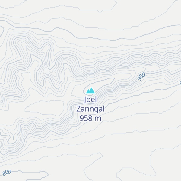 Map of Jbel Zanngal