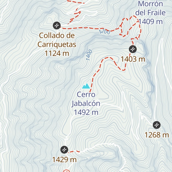 Map of Cerro Jabalcón