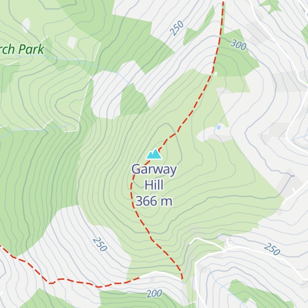 Map of Garway Hill