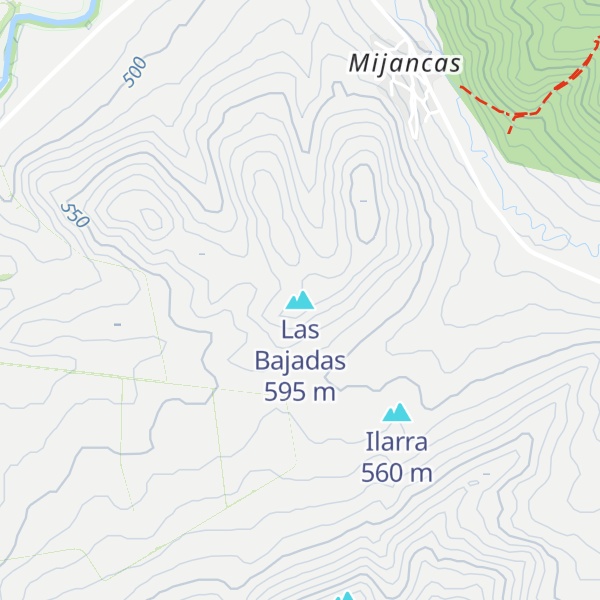 Map of Las Bajadas
