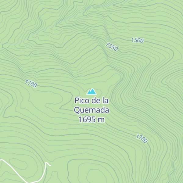 Map of Pico de la Quemada