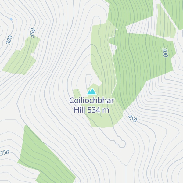 Map of Coiliochbhar Hill