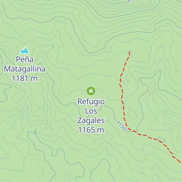 Map of Refugio Los Zagales